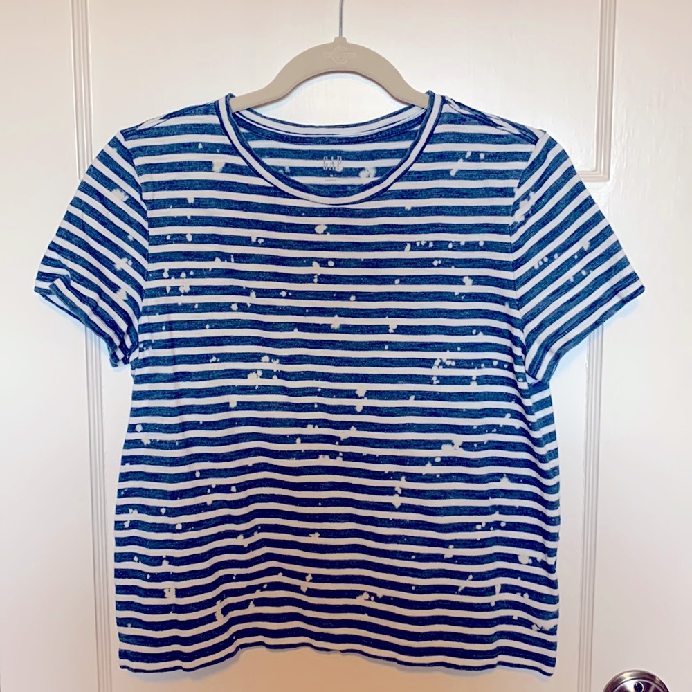 Gap striped crop t-shirt